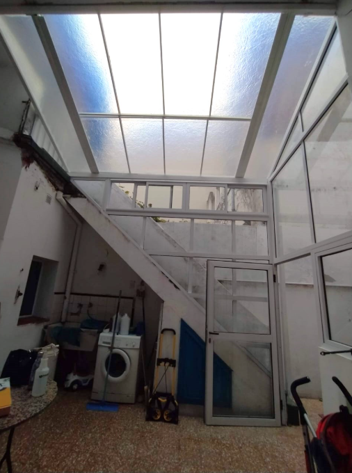 Cerramiento y techo vidriado en PH de Almagro